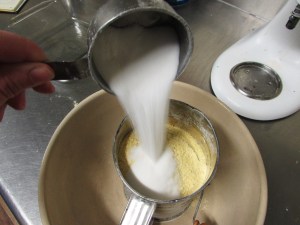 Start by grabbing a sifter and some sugar!