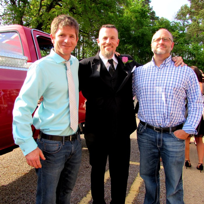 wedding shaun, stu, harold
